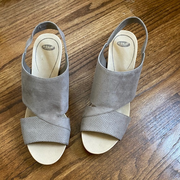 Dr. Scholl’s 11 wedge nude/ gray - Picture 1 of 4